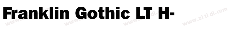 Franklin Gothic LT H字体转换